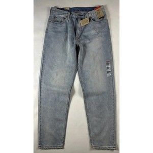 Levi's 550 '92 Relaxed Taper Jean Paint Splatted Light Blue Men’s Sz W34 L34 NEW